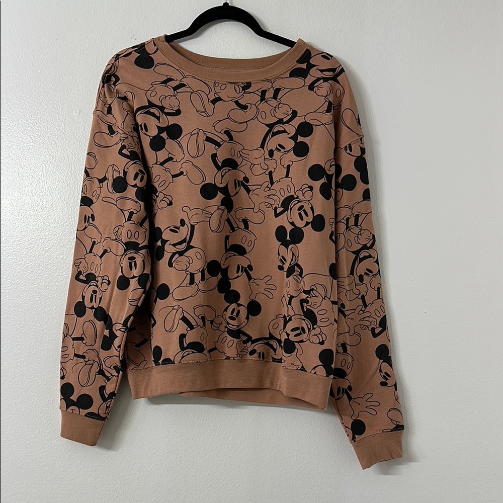 Disney Brown Mickey Mouse Sweater